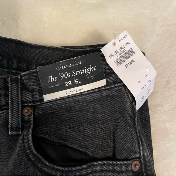 Abercrombie & Fitch The 90’s Relaxed Jeans High Rise Size 28/6L NWT - Picture 3 of 4